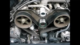 Toyota Timing Belt, Water pump, thermostat  replacement on a Toyota 3.4L 5VZ-FE Part 2