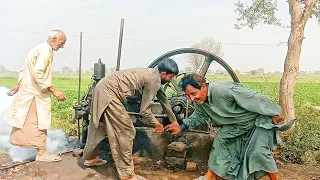 40 Years Closed Engine Kamal's Starting Oil Diesel Engine Ruston-Village tubewell Agriculture Punjab