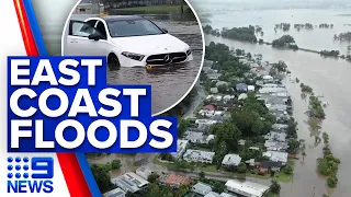 Flooded northern NSW bracing for more heavy rain | 9 News Australia