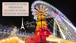 🇫🇷 PARIS CHRISTMAS MARKET 2022 | Full Walk Through w/Music | 4K HD | Paris, France 🎄