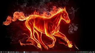 wallpaper engine fire horse