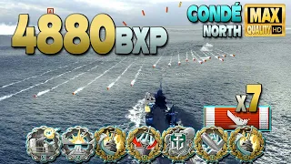 Cruiser Condé: 4880 base XP thriller - World of Warships