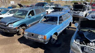 1981 Subaru 4WD Wagon Two-fer - JUNKED!  Pre-Outback, these really started Subaru's rise...