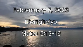 February (Pebrero) 5, 2023, Ebanghelyo, Mat. 5:13-16