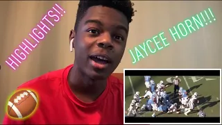 Falcon Fan Reacts to Panthers Rookie Jaycee Horn Highlights at South Carolina!!!