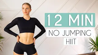 12 min FULL BODY HIIT NO JUMPING (Apartment Friendly Fat Burning Workout)