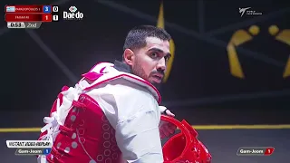 504 M-87kg R-64 PAPADOPOULOS I. GRE 🔵 vs 🔴 EMAMI M. RTA I Guadalajara 2022 WT Championships