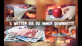 5 Wetten die DU immer GEWINNST !!! // Wetten zum nachmachen // MARV