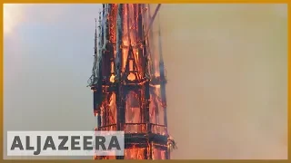 🇫🇷 Notre Dame fire: Russia, Japan and the Vatican offer help | Al Jazeera English