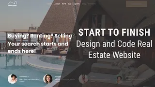 How to Design and Code a Real Estate Website Landing Page with HTML, CSS, and JS | Start to Finish