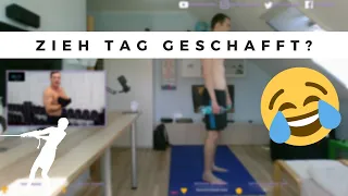 Lappen macht Sascha Huber 20 Min  PULL DAY Workout für Zuhause mit Kurzhanteln | Rücken, Bizeps 💪🏼