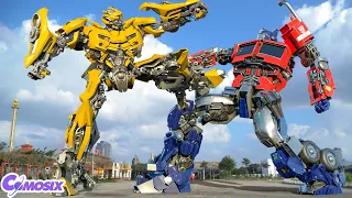 Transformers: The Last Knight - Optimus Prime vs Bumblebee | Paramount Pictures [HD]