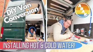 Things are starting to HEAT UP! Plumbing the Bobil Vans Air Hybrid Water Heater