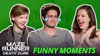 Dylan O'Brien Crying - Maze Runner Bloopers Funny Moments: The Death Cure