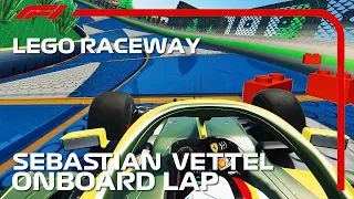 Sebastian Vettel Onboard | Lego Speed Champions Raceway | 2021 Danish Grand Prix