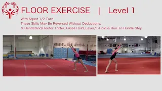 Special Olympics Women's Artistic Gymnastics Level 1 Floor Exercise