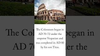 did you know? the amazing facts about The Colosseum