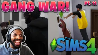 GANG WAR! - The Sims 4 Rags To Riches Gameplay - Basemental "drug" mod (S. 1 Pt. 11)