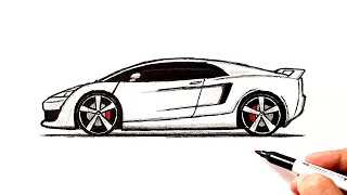 Как нарисовать спортивную машину