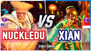 SF6 🔥 NuckleDu (Guile) vs Xian (Dee Jay) 🔥 Street Fighter 6