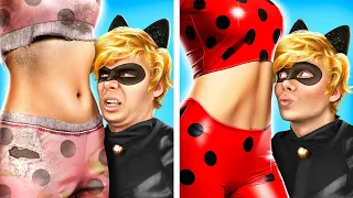 Vom Nerd zu Ladybug Beauty MakeOver / Wie man zu Ladybug im echten Leben wird!