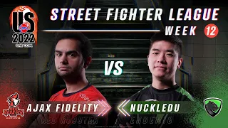 Ajax Fidelity (Ed) vs. NuckleDu (G) - FT2 - Street Fighter League Pro-US 2022 Week 12