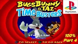 Bugs Bunny And Taz: Time Busters PS1 100% Playthrough Part 4