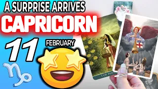 Capricorn ♑️ A SURPRISE ARRIVES 💖 horoscope for today FEBRUARY 11 2024 ♑️ #capricorn tarot FEBRUARY