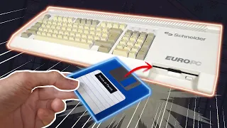 WOW! 😻 a retro PC INTEGRATED INSIDE a KEYBOARD 💻 SCHNEIDER EURO PC