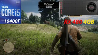 Red Dead Redemption 2 on RX 480 4GB / I5 10400f / 16GB RAM (Digital Foundry Optimazed Settings)