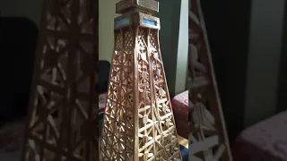 Eiffel Tower made up of bamboo