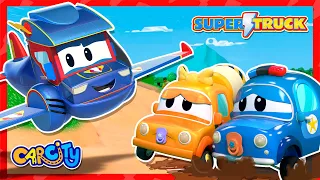 Stuck In The Mud | Super Truck 🚨 | Compilation | Rescue Team 💨| Cartoons for Kids