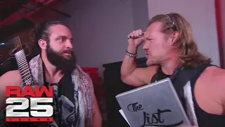 Chris Jericho performs a song for Elias: Raw 25, Jan. 22, 2018