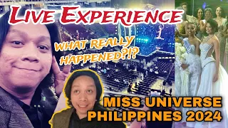 what TRULY happened was... | MISS UNIVERSE PHILIPPINES 2024 CORONATION MOA Live Experience | Vlog 8