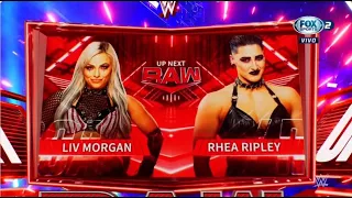 Liv Morgan Vs Rhea Ripley - WWE Raw Español Latino: 30/05/2022