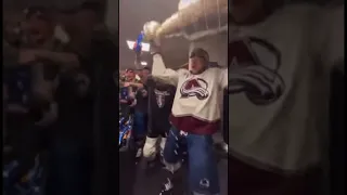 this is what happened in the locker room after the avs win the stanley cup