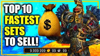MAKE MILLIONS farming these SETS !! TOP 10 FASTEST Selling sets to farm | WoW GoldMaking Shadowlands