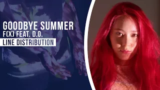 f(x) - Goodbye Summer (feat. D.O. of EXO) | Line Distribution