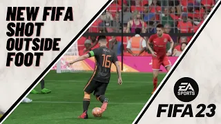 FIFA 23 OUTSIDE FOOT SHOT