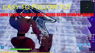 FORTNITE  EDIT MACRO RAZER SYNAPSE TUTORIAL (SERPANT AU MACRO DOUBLE EDIT SPEED)