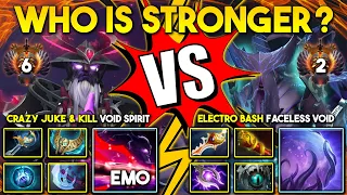 WHO IS STRONGER? Between Crazy Juke & Kill By IG.Emo Void Spirit Vs. Electro Bash Faceless Void DotA