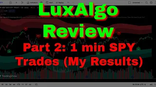 Lux Algo Review (Part 2): SPY 1 MIN ALERTS :)