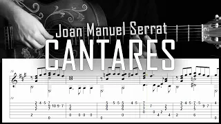 Cantares  (Joan Manuel Serrat) - Fingerstyle guitar -  Arreglo solista con partitura y tablatura
