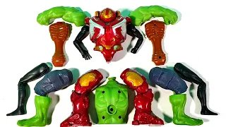 Merakit Mainan Siren Head VS Hulk Smash VS Hulk Buster VS Miles Morales Avengers Superhero Toys