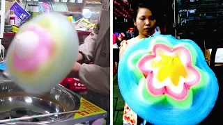 HOW GIANT COTTON CANDY FLOWER IS MADE