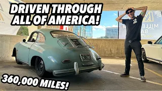 360K MILE PORSCHE 356 THAT'S DRIVEN THROUGH ALL 48 STATES!