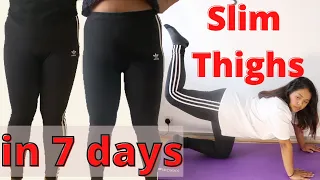 APRIL HANS Tone and Slim Thigh 7 days workout Challenge *CRAZY RESULTS*