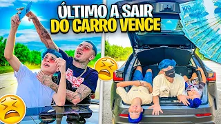 O ÚLTIMO A SAIR DO CARRO VENCE! (Desafio)