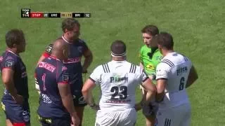 Brive vs Grenoble mass brawl chaos