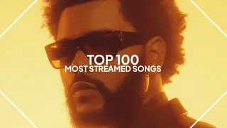 top 100 most streamed songs on spotify